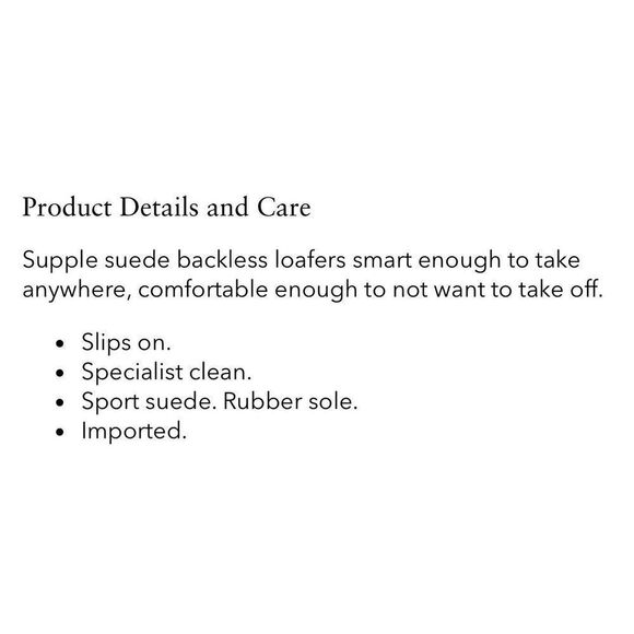 Vince Mens Alonzo Suede Backless Loafer - Picture 8 of 8